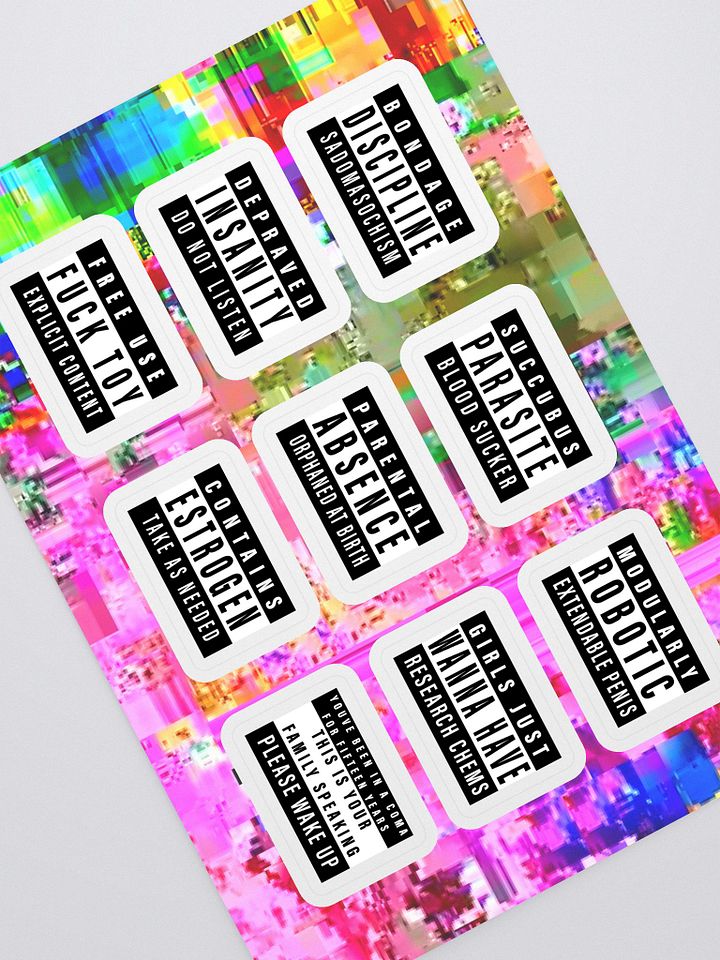 Parental Advisory Label Sticker Sheet product image (1)
