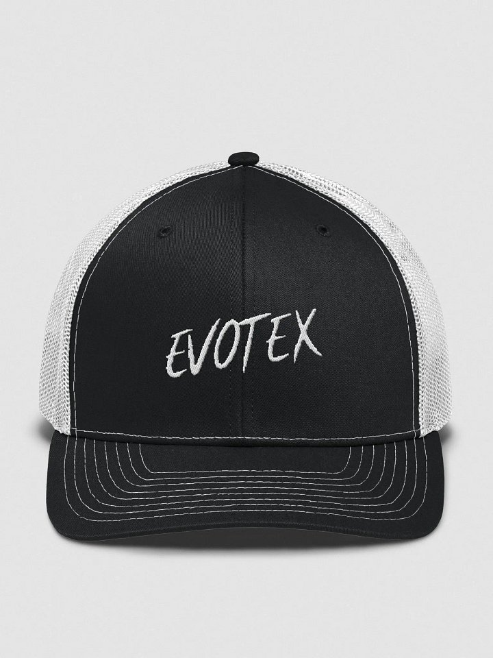 white and black evotex hat product image (1)