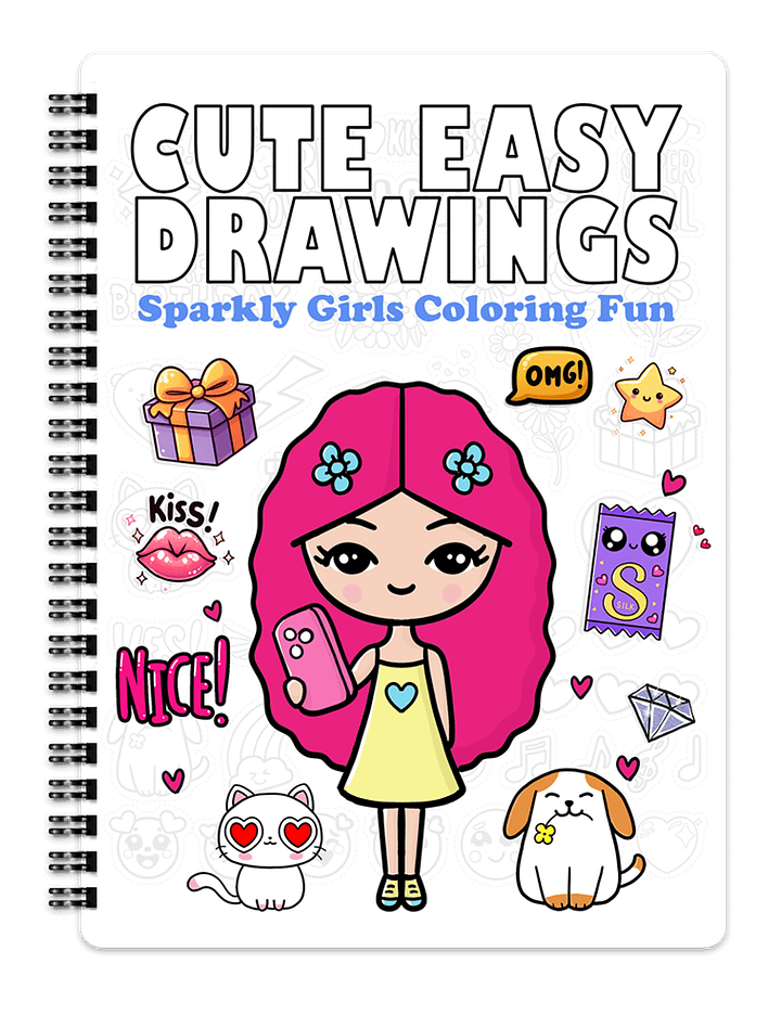 Sparkly Girls Coloring Fun - Digital Download product image (1)