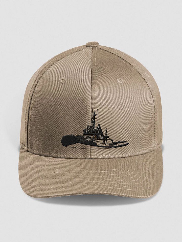 Black Marco tug Fitted Flexfit Cap product image (5)