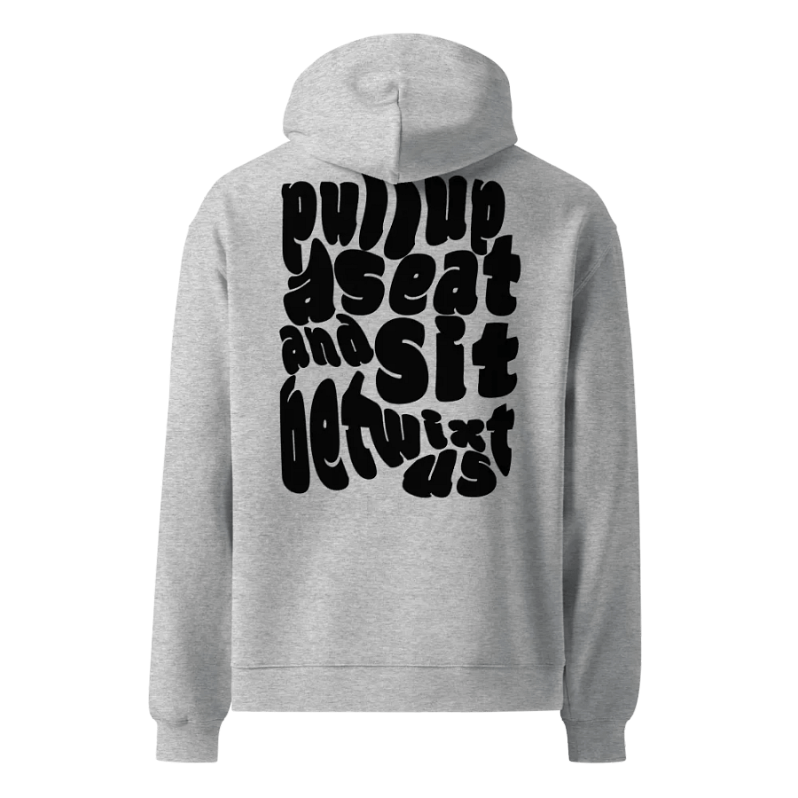Betwixt Oversized Hoodie Back Graphic Black Text product image (2)