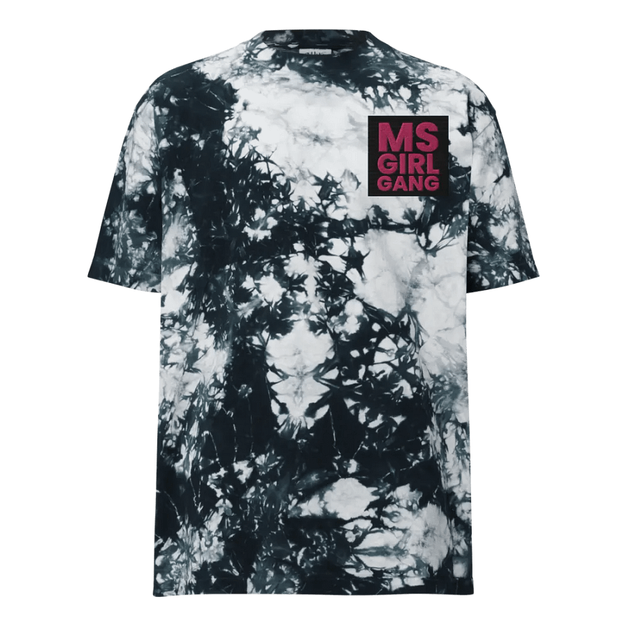 MSgirlgang Embroidered Logo Oversized Tie-Dye T-Shirt product image (1)