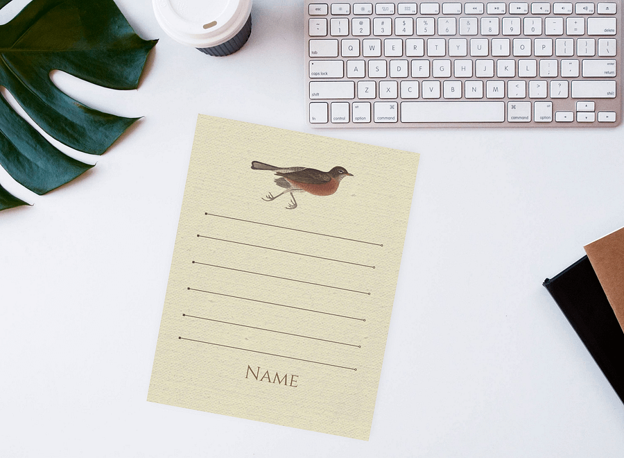 Canva Notepad Template: Robin product image (4)