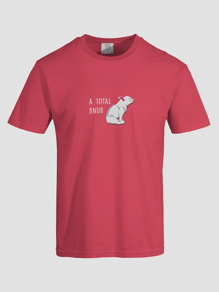 A Total Snub T-Shirt(Embroidered) of a French Bulldog(White) product image (57)