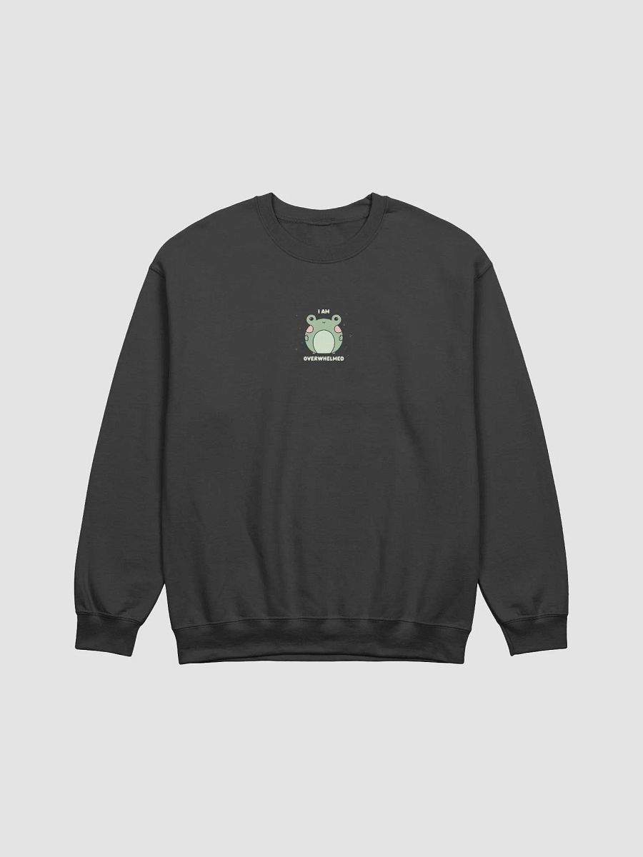 I Am Overwhelmed Frog Sweatshirt product image (1)