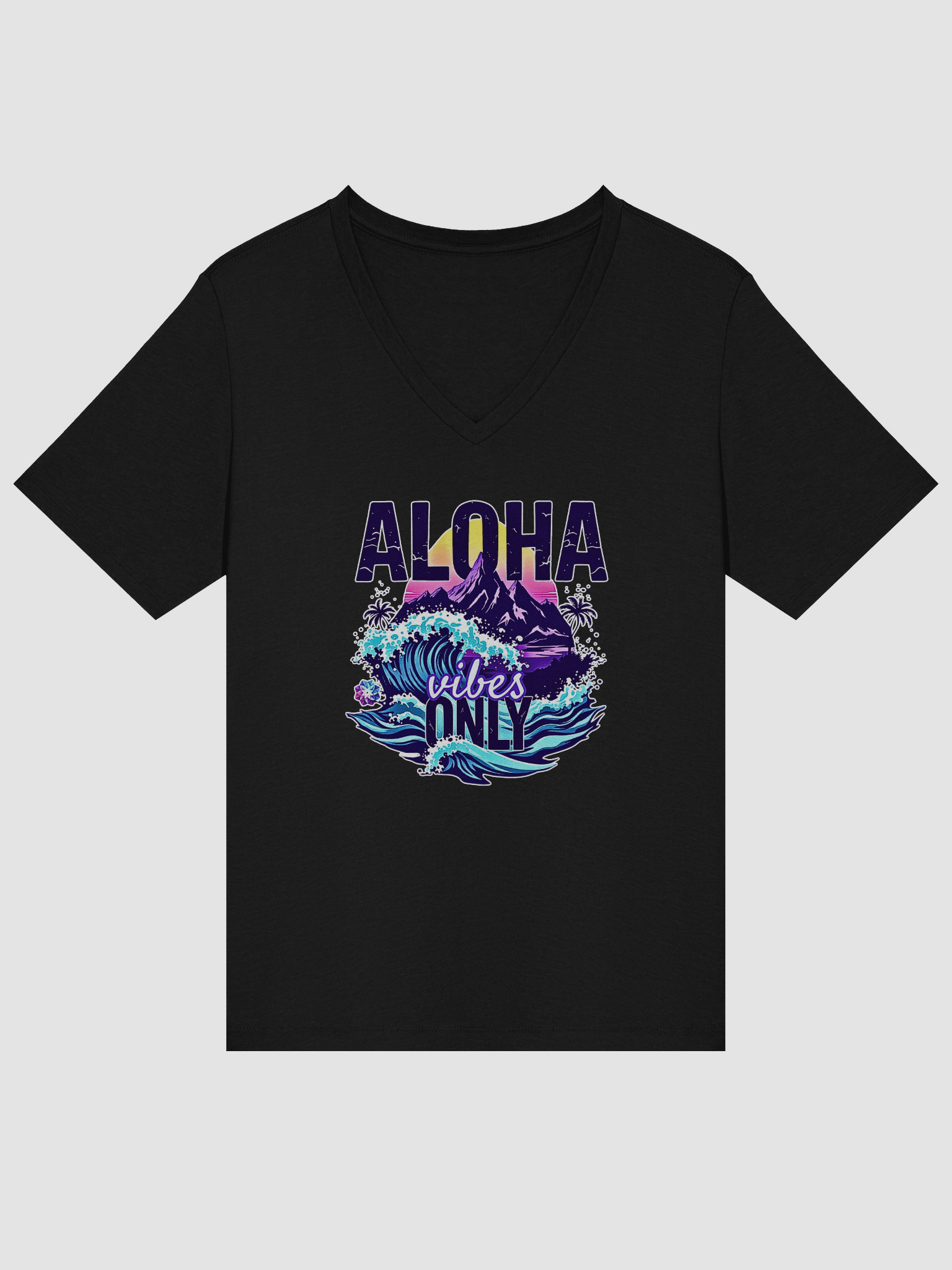 Shaka Aloha Vibes Women's V-Neck Tee product image (17)