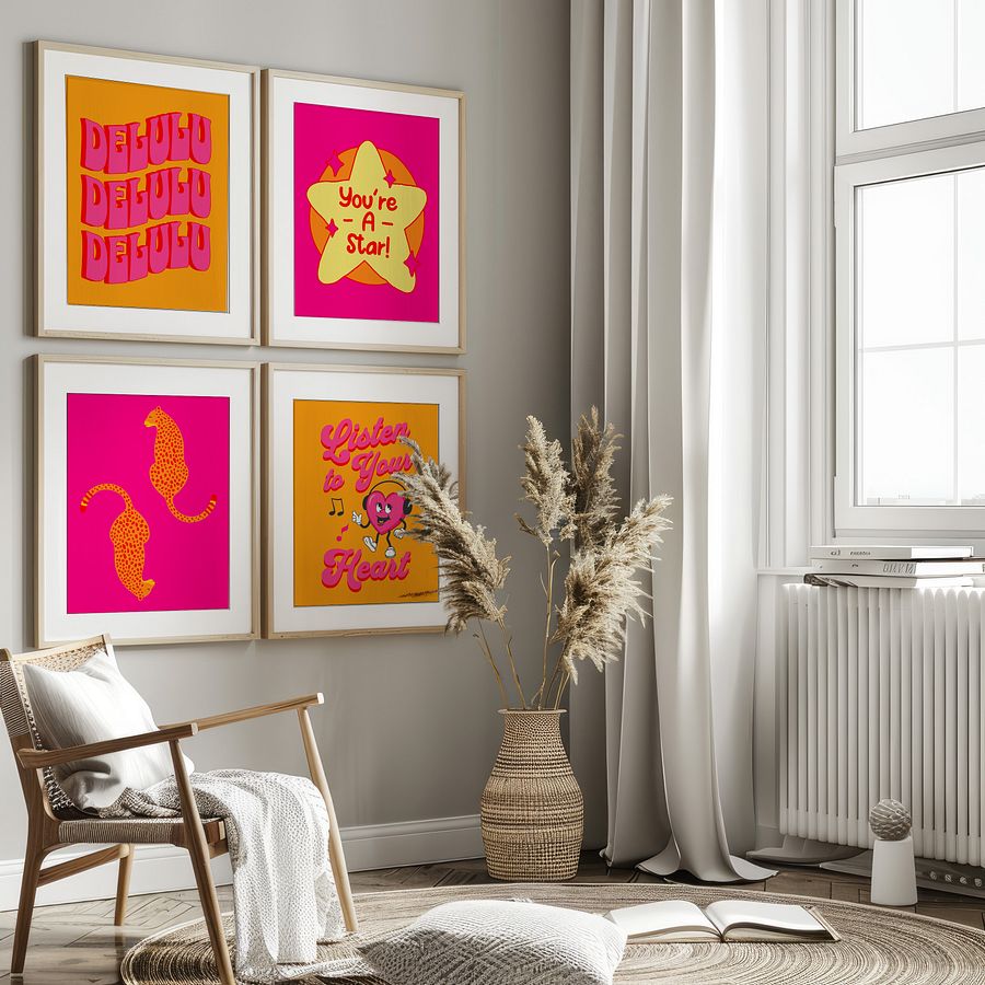 DELULU Preppy Gallery Wall Set of 6 Prints - DIGITAL product image (3)