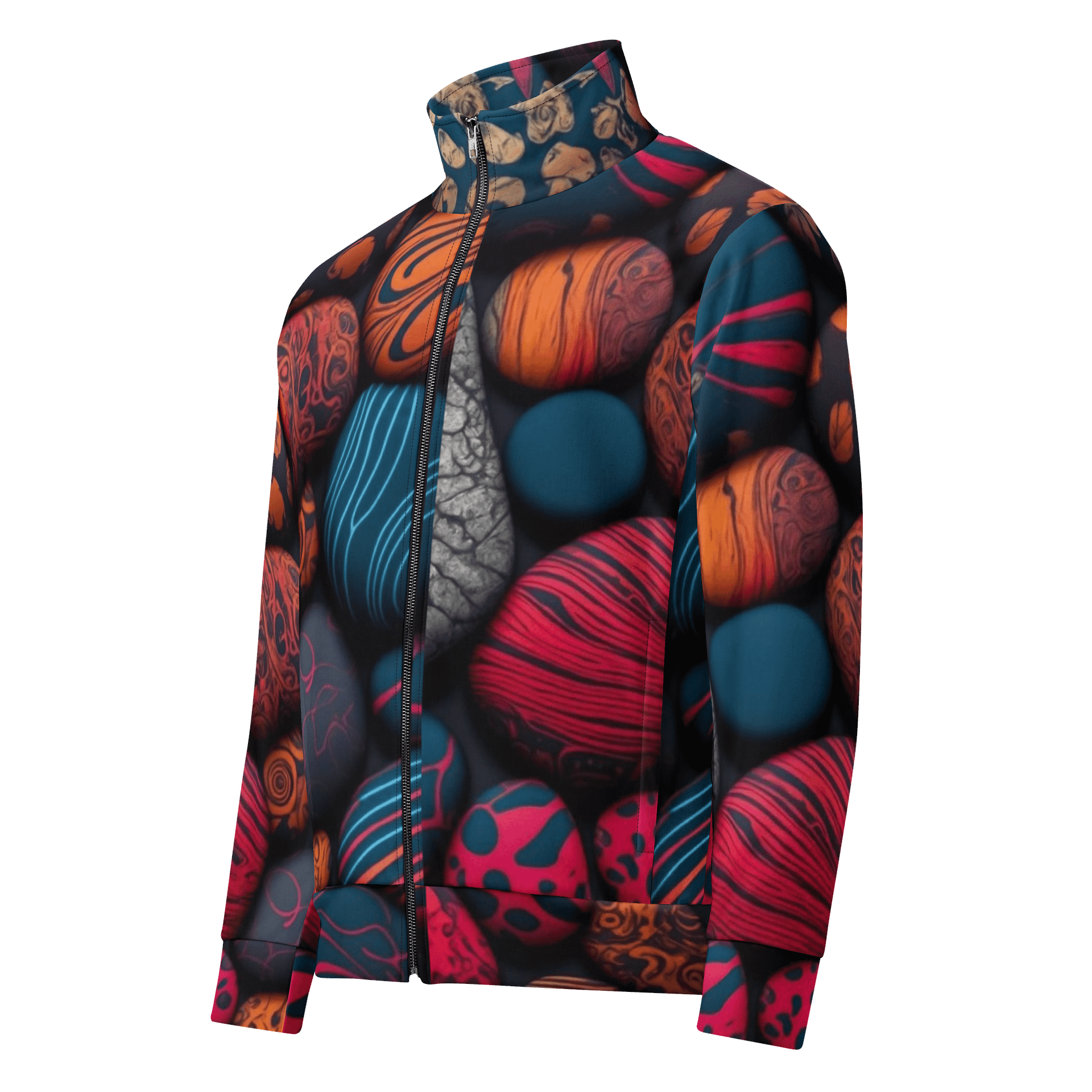 Abstract Patterned Sphere Art Style Unisex Track Jacket product image (1)