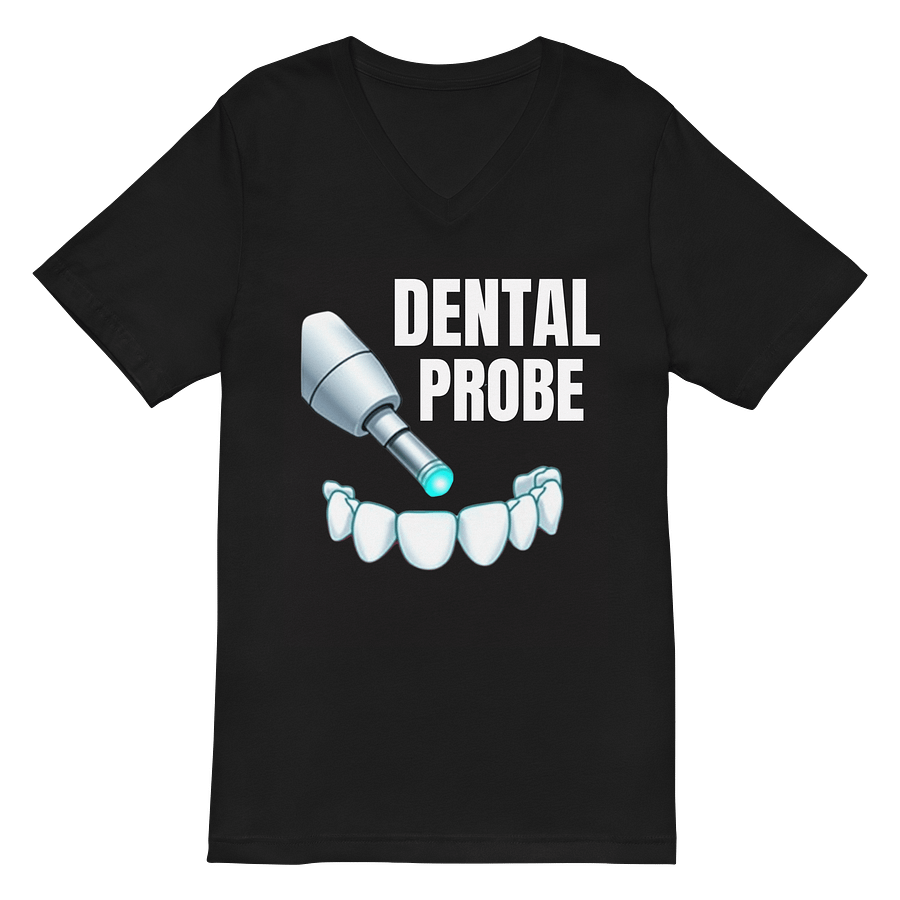 Glowing Dental Probe V-Neck Tee product image (2)