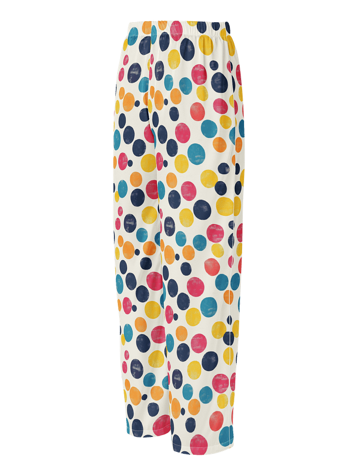 Polka Dot Illusion Vintage Retro Women's Pajama Pants product image (2)