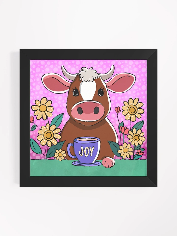 Cow Coffee Break Framed Print product image (2)