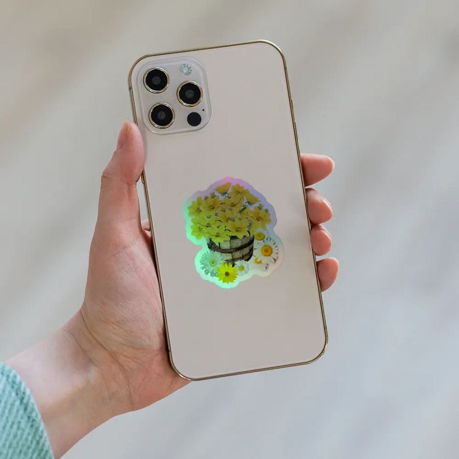 Sunshine Blooms Holographic Sticker Pack product image (8)