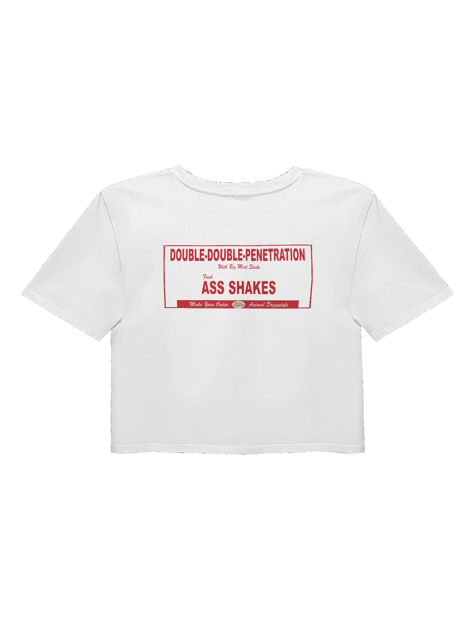 Eat Her Out Parody Crop Top (white) product image (2)