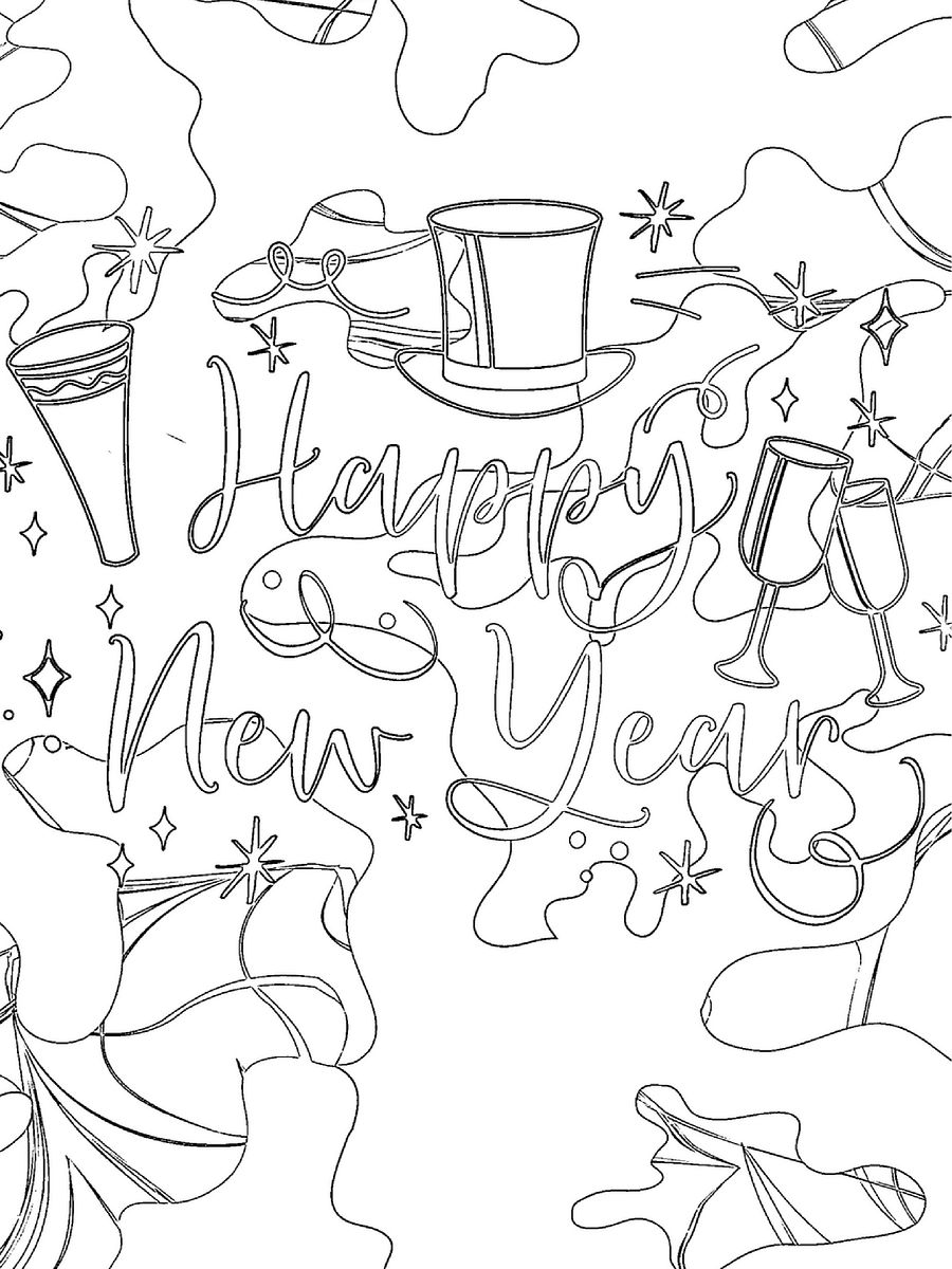 New Year's Eve 365 New Chances Coloring Book product image (8)