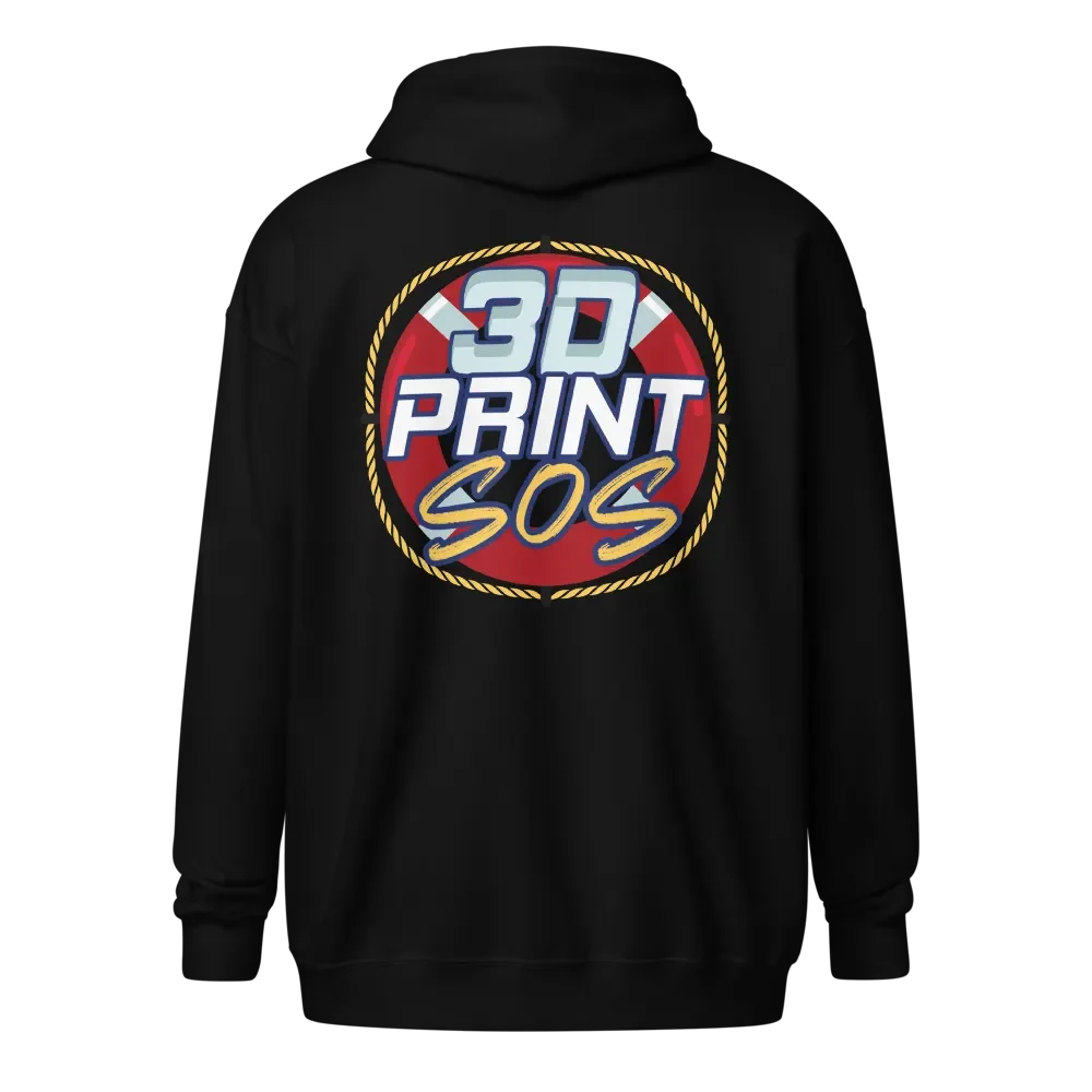 3DPrintSOS Zip-up Hoodie product image (2)