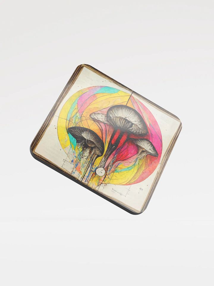 Psychedelic Shrooms Cork Coaster product image (1)