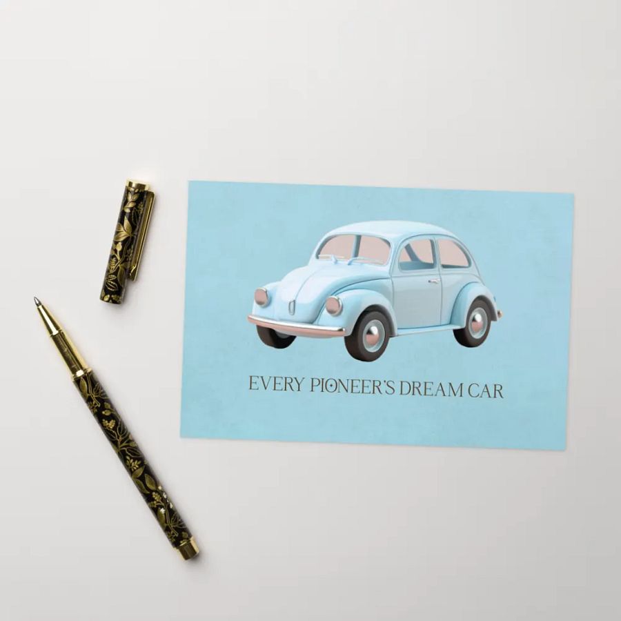 Every Pioneer's Dream Car Greeting Card product image (10)