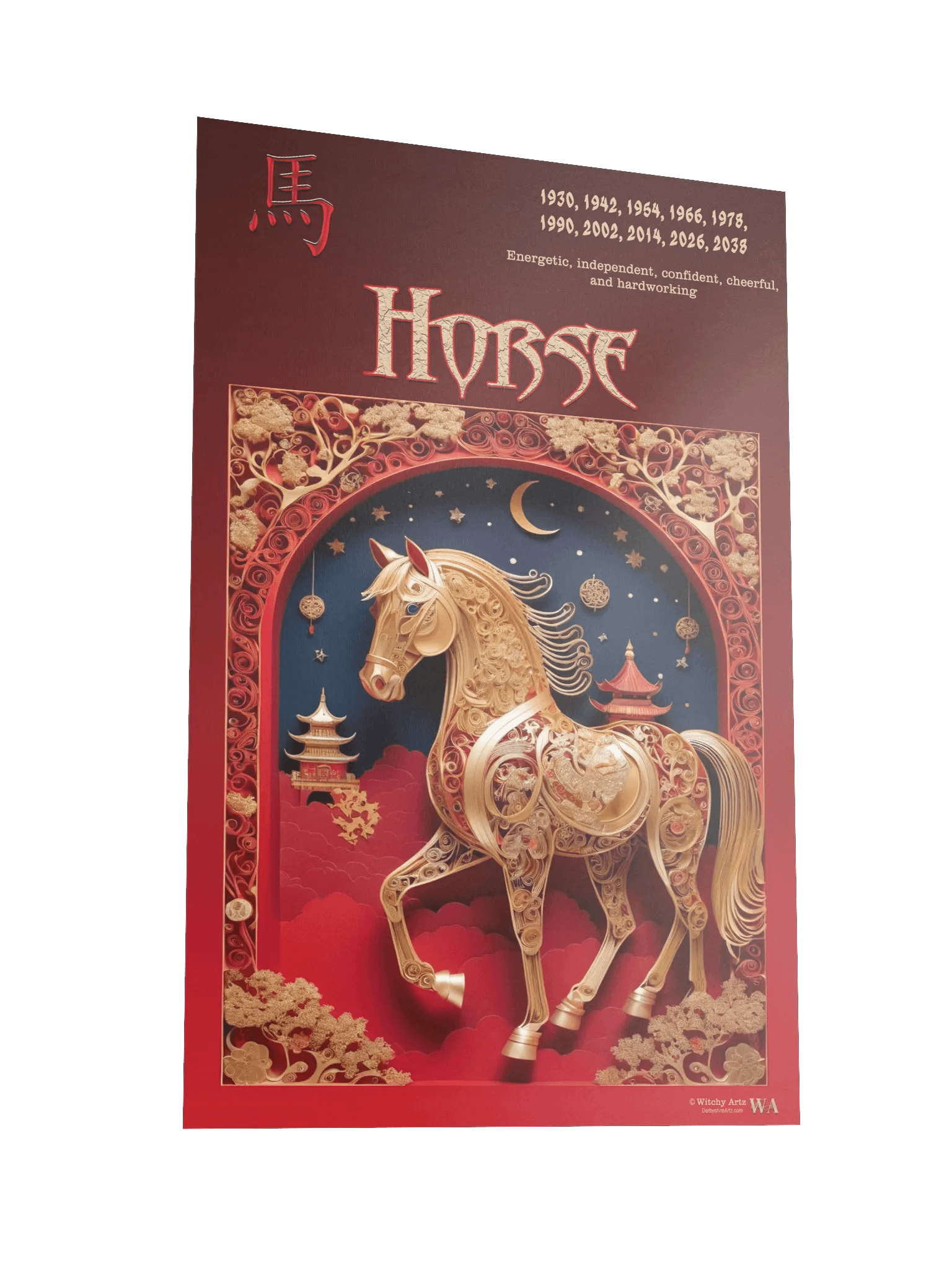 Chinese Zodiac Poster - HORSE product image (5)