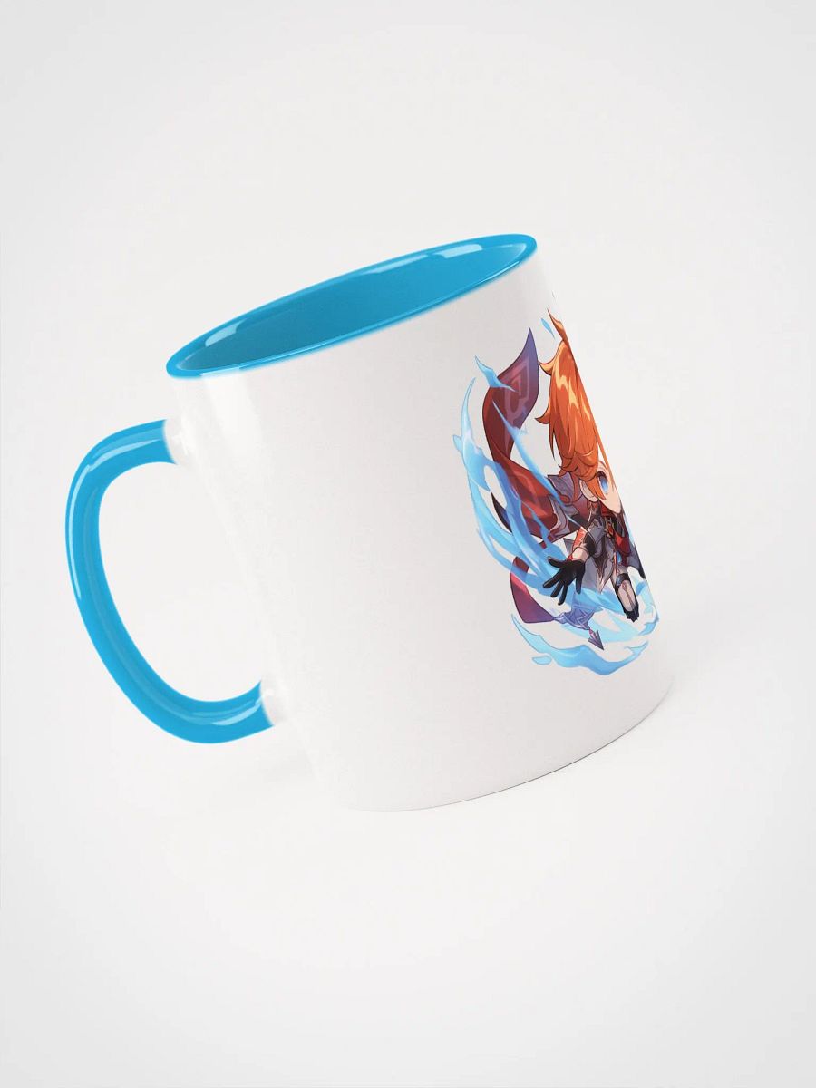 Tartaglia Genshin Impact Ceramic Mug – Blue Handle & Interior product image (4)