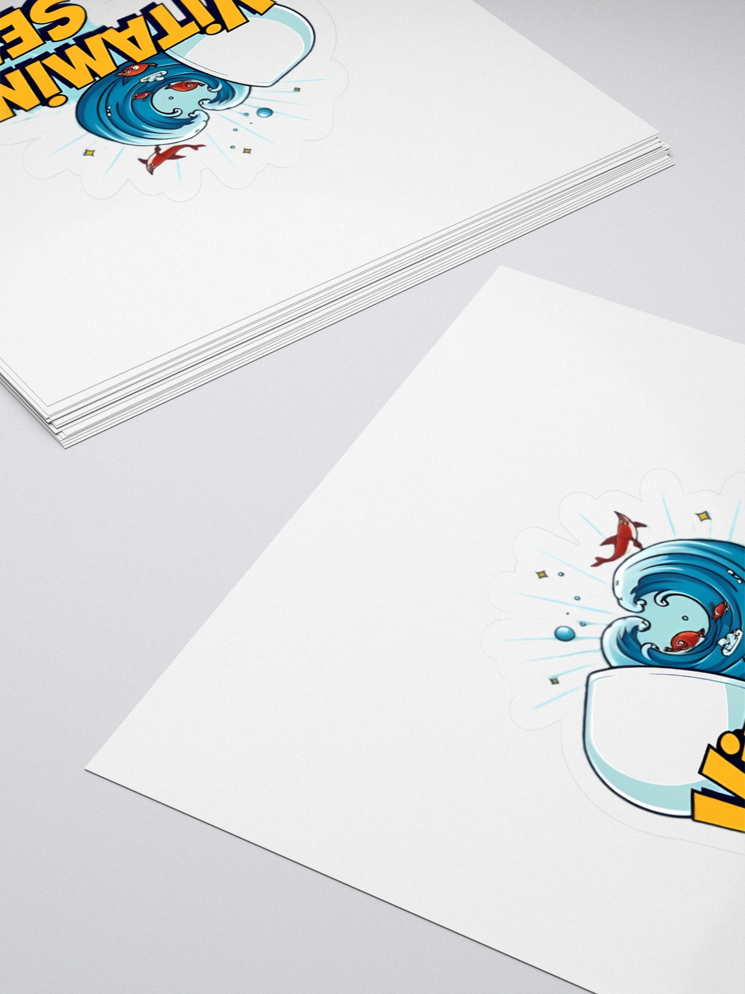 Vitamin Sea Wave Kiss Cut Stickers product image (4)