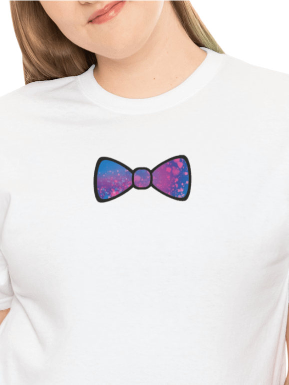 Dark Blue/Purple Mix Watercolor Bow Tie Shirt product image (7)