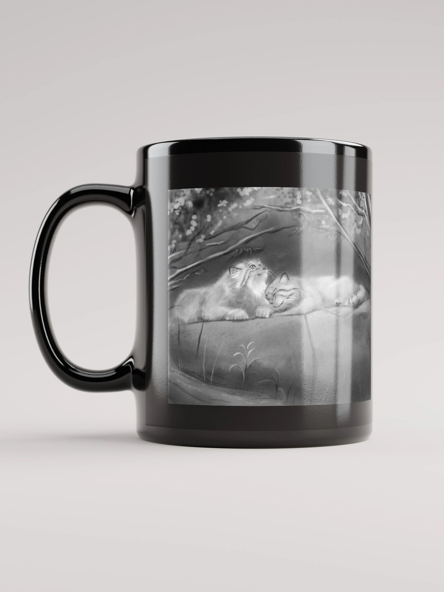 Bol & Polly Tribute (B&W) - Black Mug product image (6)