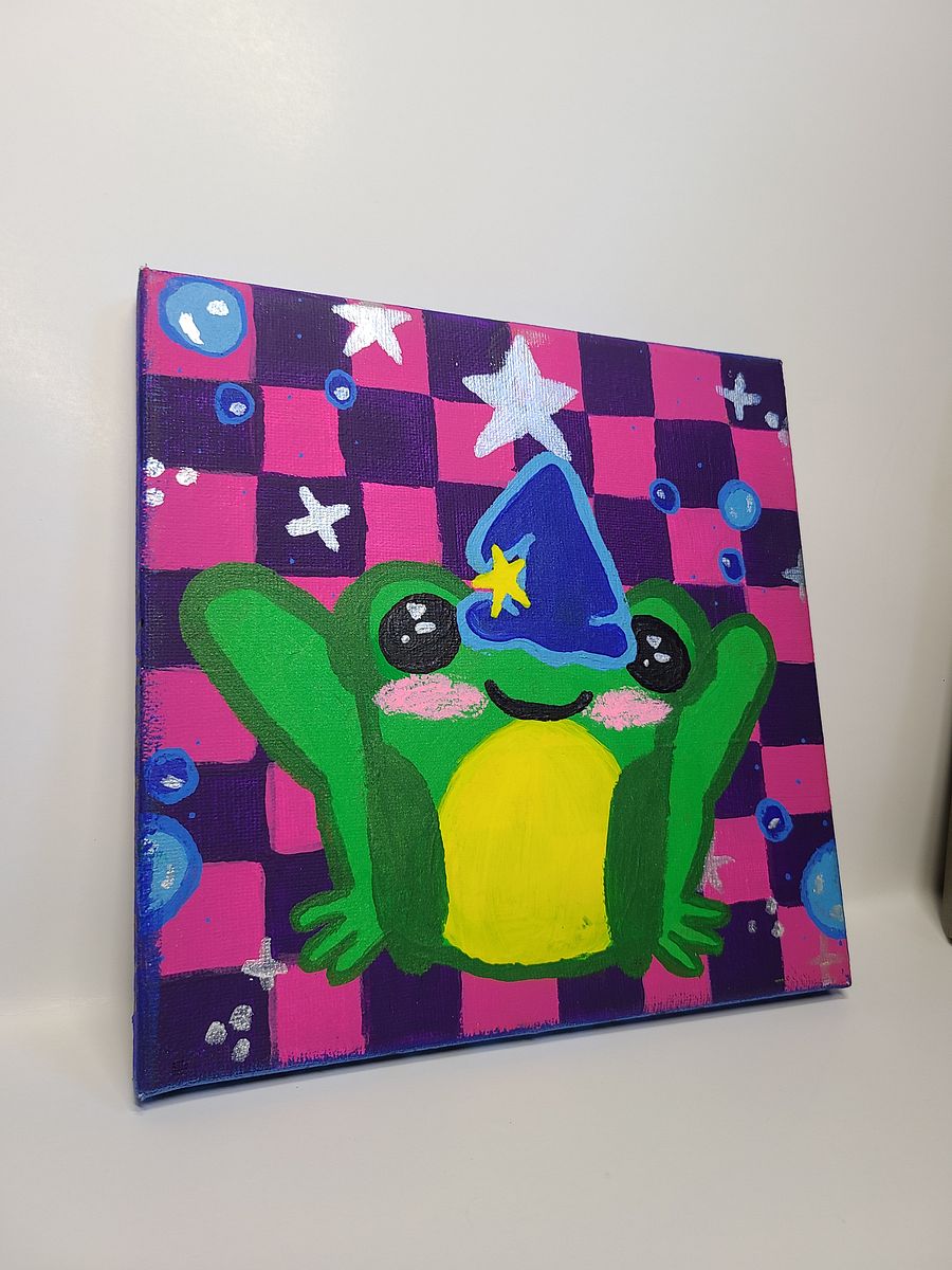Lorde Frogwittz - 8x8 painting on canvas product image (5)