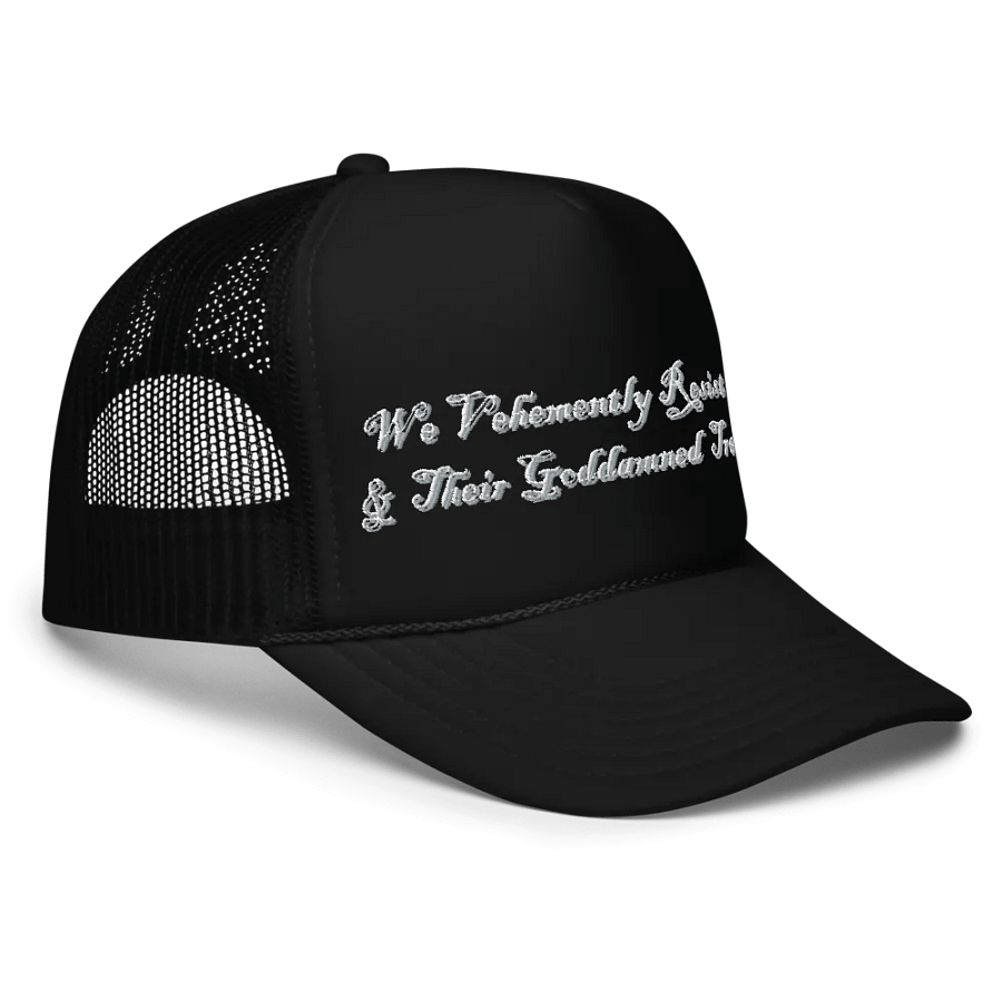 Resistor, We Vehemently Resist Bigots (words only), NSFW Embroidered Cap product image (3)