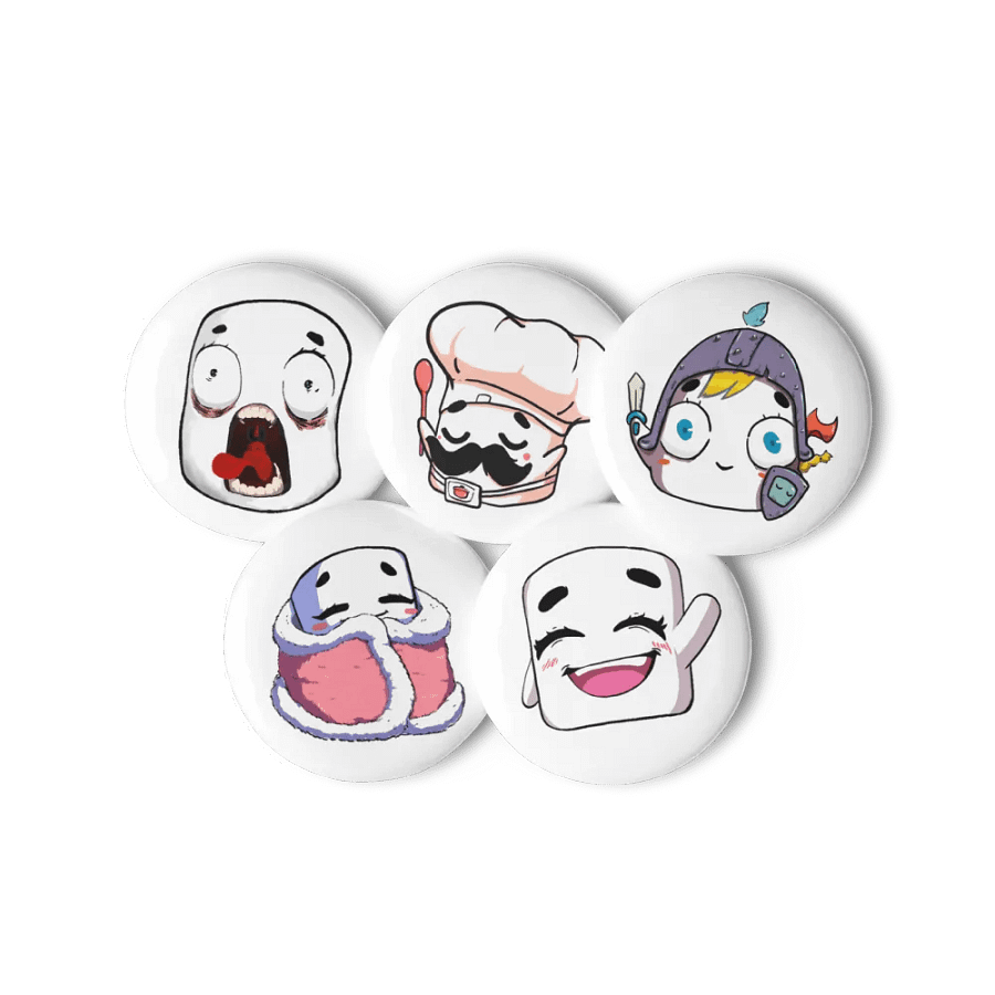 Tofu Emote Pin Button Pack 2 product image (6)