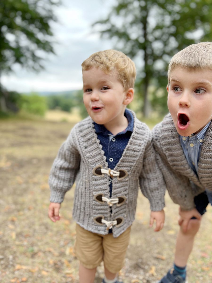 Wetherby Child Crochet Cardigan Pattern | sizes baby to age 10 product image (1)