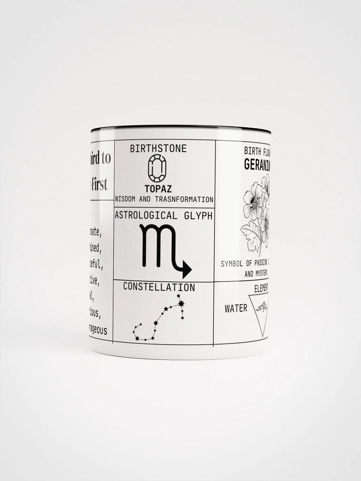 Scorpio Zodiac Ceramic Mug product image (2)