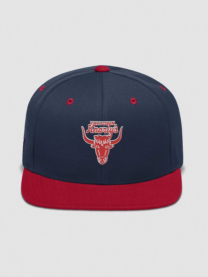 Yaktown Knarly's Embroidered Snapback (Navy/Red) product image (1)