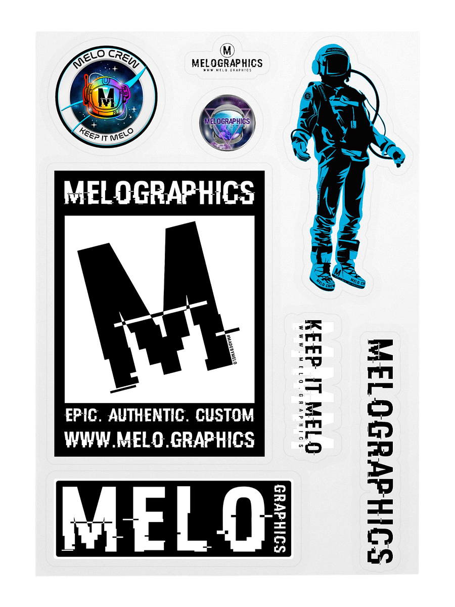 #MeloCrew Swag Pack - Digital Edition & Sticker Sheet | #MadeByMELO product image (3)