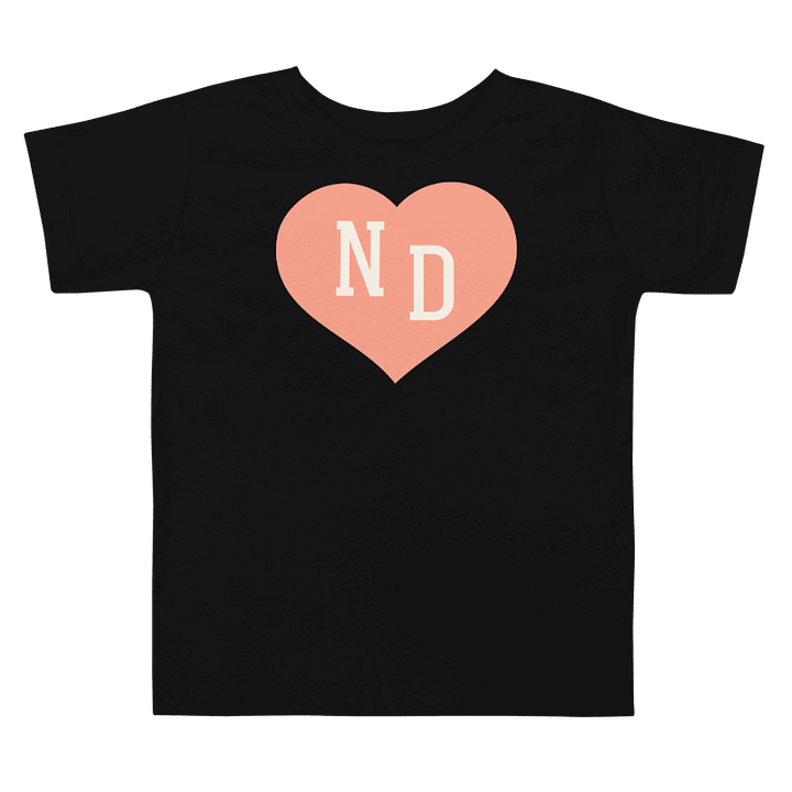 ND Heart Peach Unsiex Toddler T-shirt product image (1)