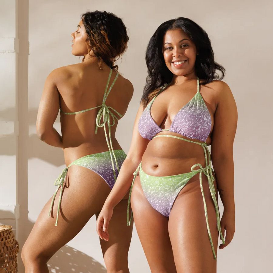 Glitter Unicorn Texture Design String Bikini (12) product image (11)