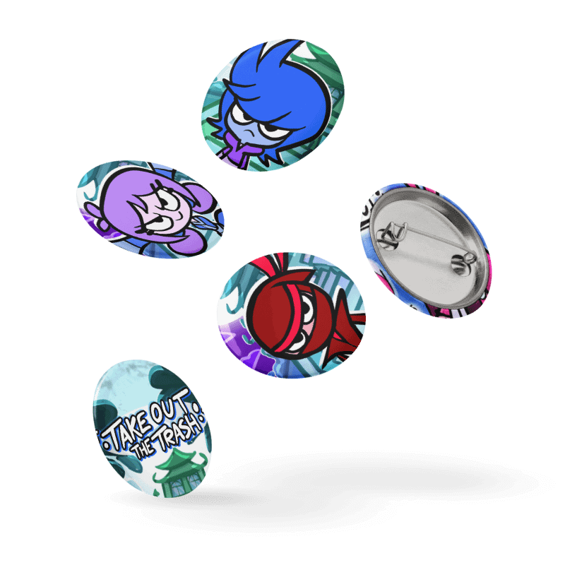 Take Out The Trash Pin Buttons Set product image (5)