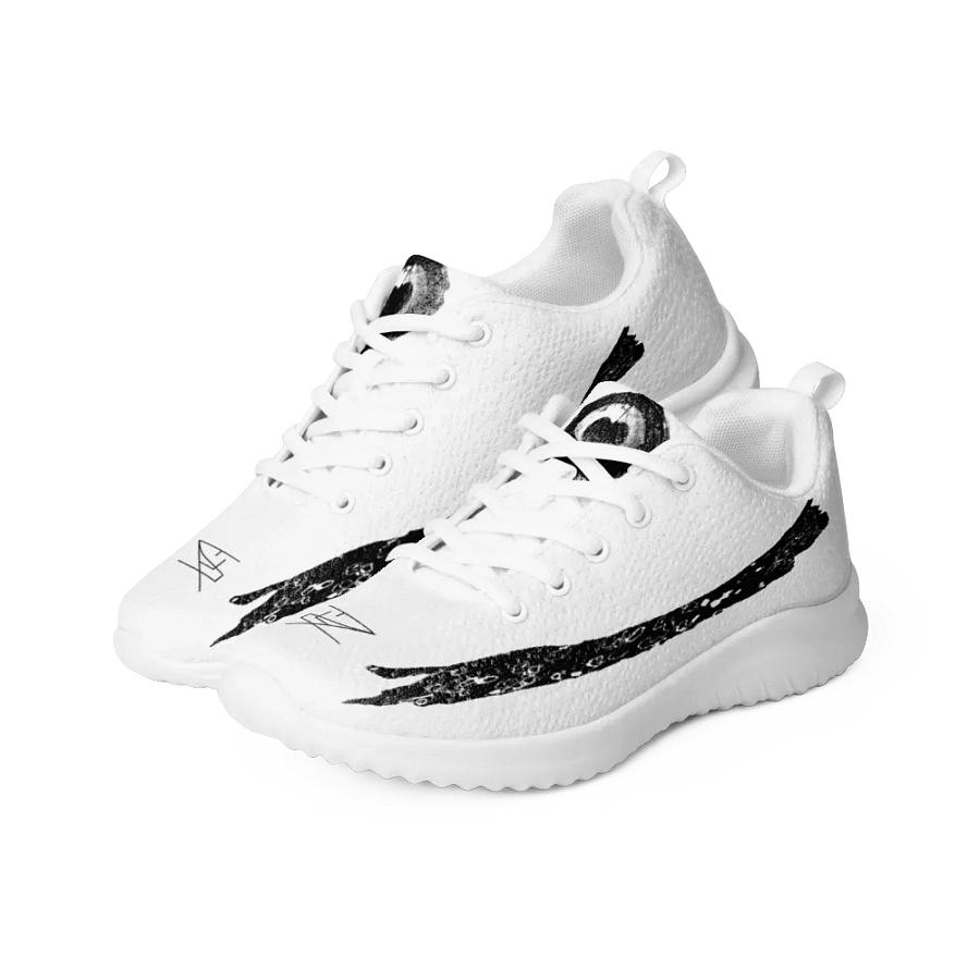 Peacock Black on White Shoe product image (8)