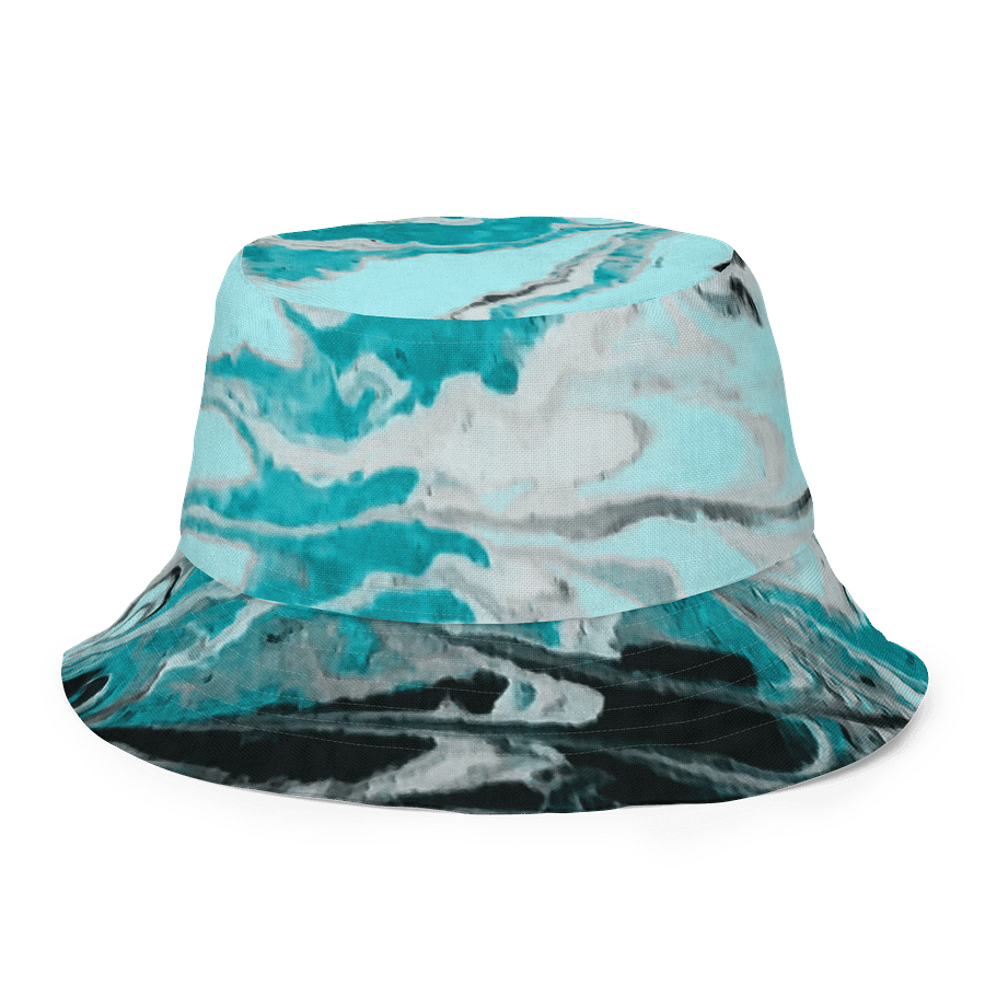 Fluid Turquoise Art Hat product image (8)
