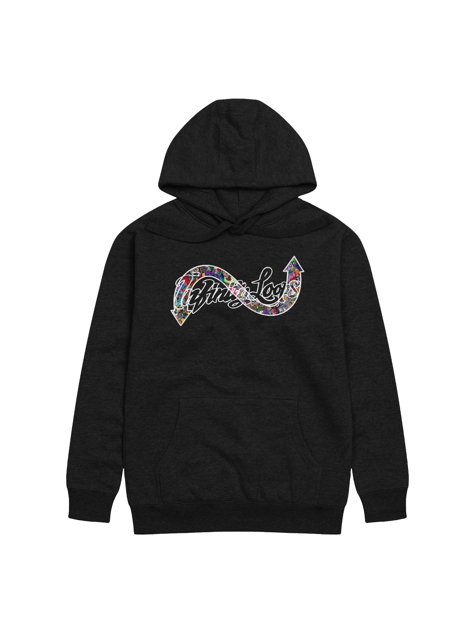 90%er Simplified Sticker Bomb Hoodie product image (3)