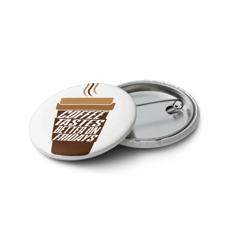 Friday Coffee Vibes Pin Button Set product image (12)