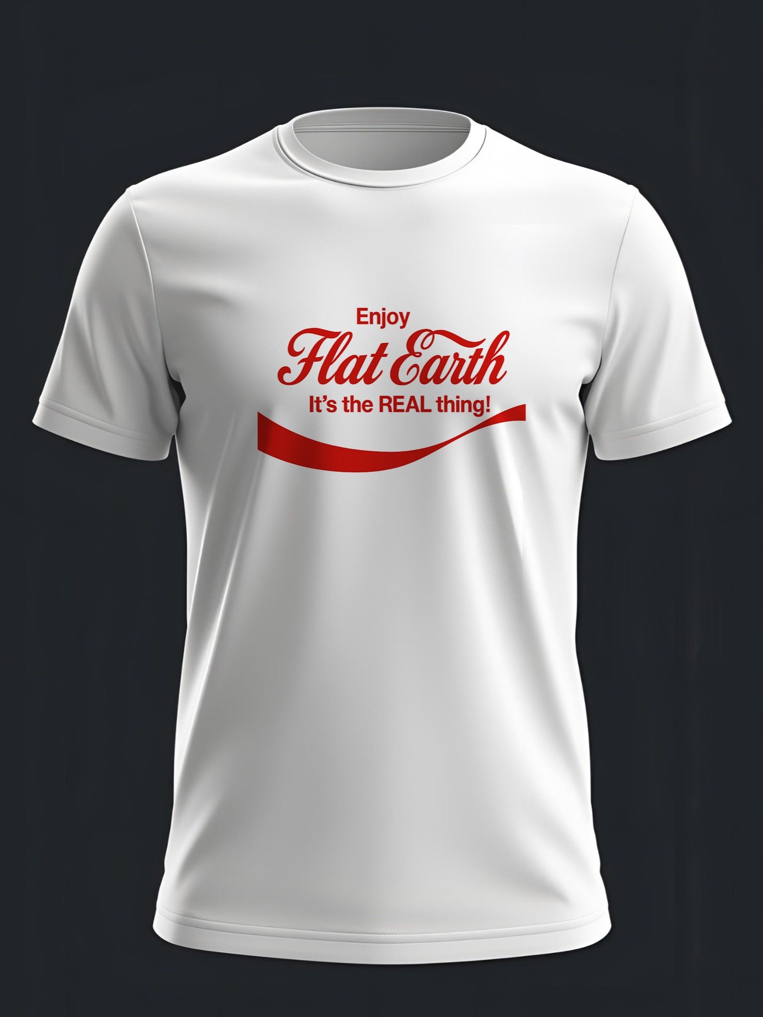 Flat Earth - It's the REAL Thing! Classic Cola Style T-Shirt product image (1)