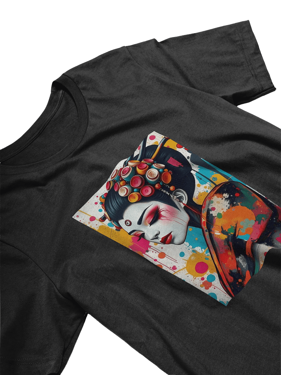 Vibrant Traditional-Inspired Street Art Portrait T-Shirt product image (4)