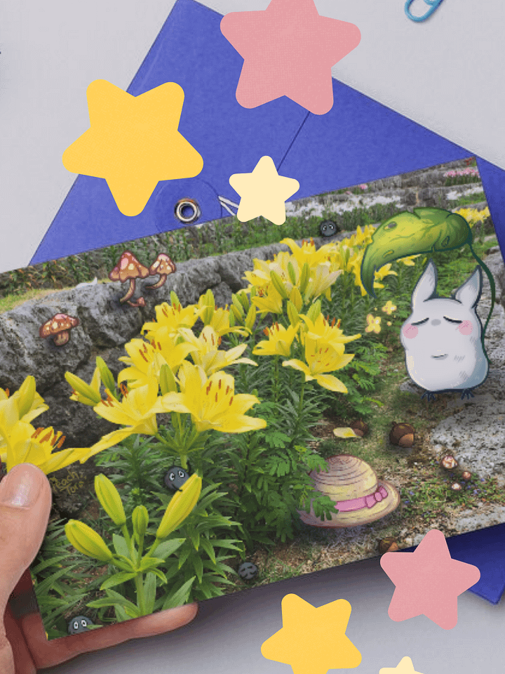 Lily Field of Totoro (Postcard Print) 💮 product image (1)