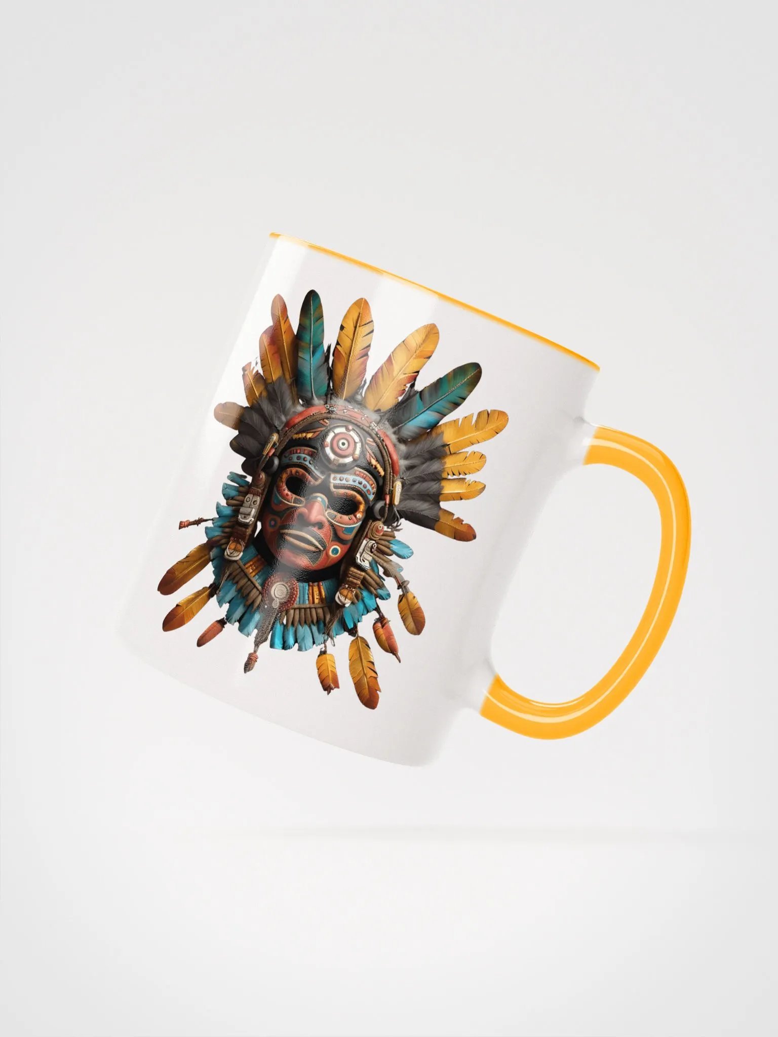 20 Ocelotl Cipactli Aztec Mask Mug product image (31)
