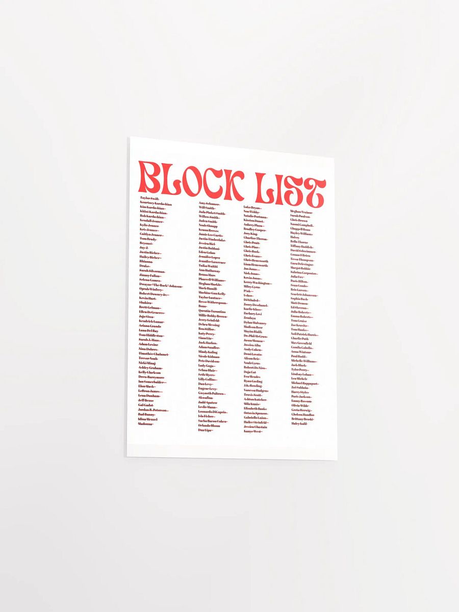 block list poster product image (3)