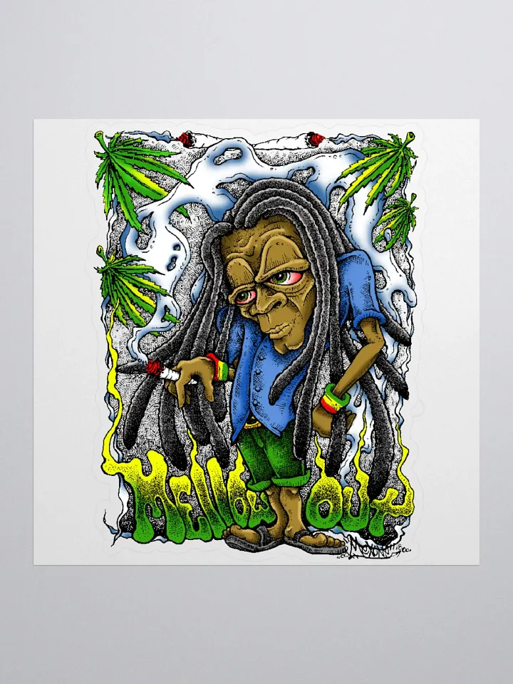 Mellow Out Kiss Cut Sticker product image (1)