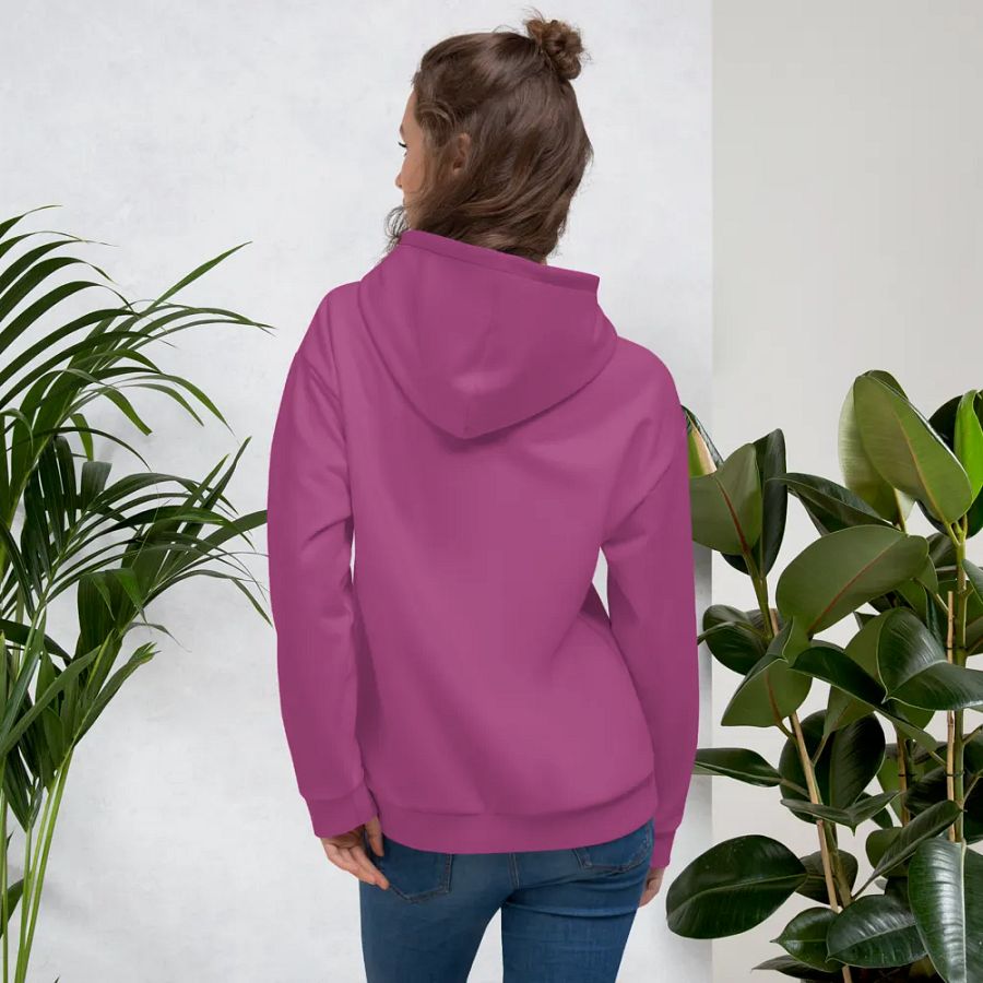 Plain Plum Purple True Summer Unisex Recycled Polyester Heavyweight Premium Hoodie by Treasure Pie product image (12)