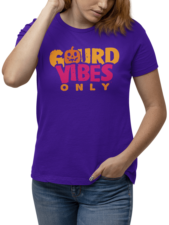 Gourd Vibes Only Halloween Shirt – Funny Pumpkin Fall Tee product image (2)