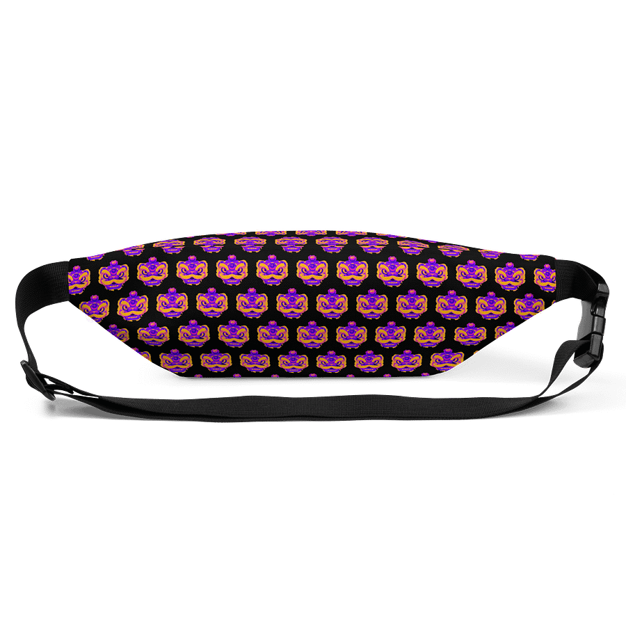 Dragon Head Mask All-Over Fanny Pack - Black product image (3)