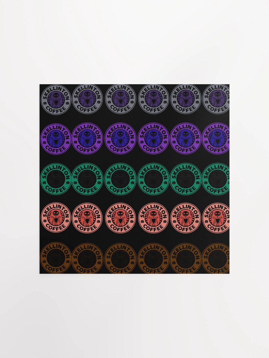 Skellington Coffee Grid Poster product image (1)
